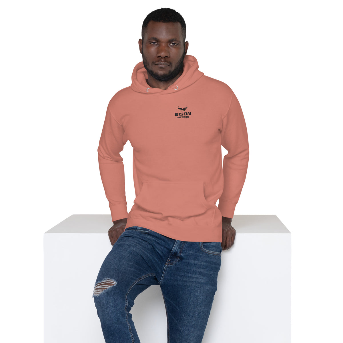The Sunrise Hoodie | 4AM Club in Dusty Rose, front view